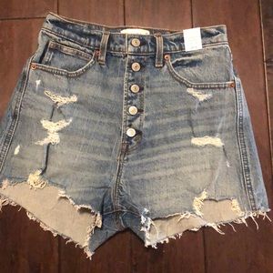 Abercrombie & Fitch Ultra High Rose Mom Short